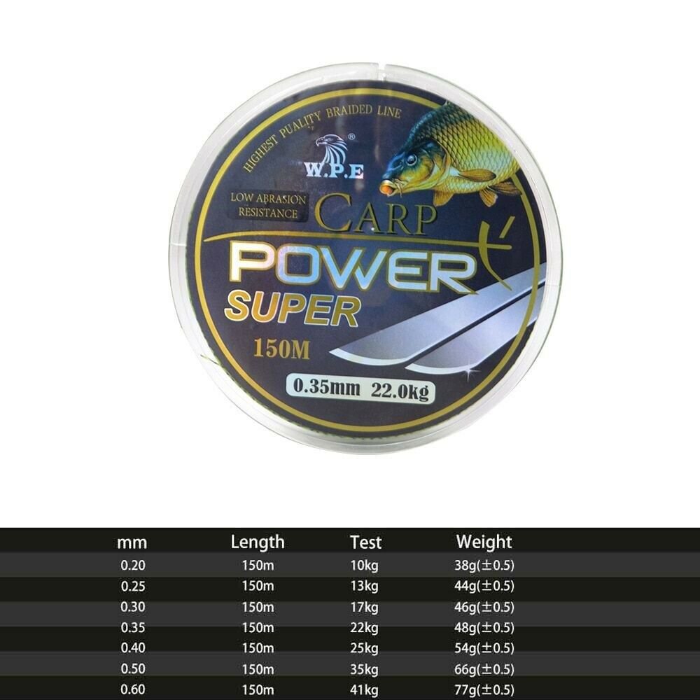 Carp Fishing Line Fluorocarbon Coating Fast Sinking Wire Lake River Fish 1041KG