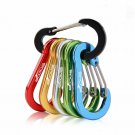 Fishing Steel Carabiner Small Clips Caving Camping Climbing Accessories 6pcs