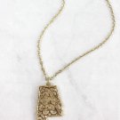 CRAVE GOLDTONE FILIGREE ALABAMA NECKLACE