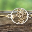 CRAVE WORN TWO-TONE AND CRYSTAL TREE OF LIFE BANGLE