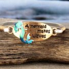 GOLDTONE AND SILVERTONE 'A MERMAID MAKES WAVES' BRACELET