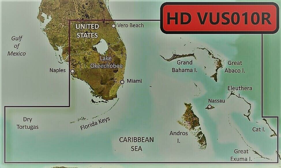 HD VUS010R BlueChart G2 Vision MARINE GPS MAP FOR GARMIN GPS/SOUNDER on micro SD