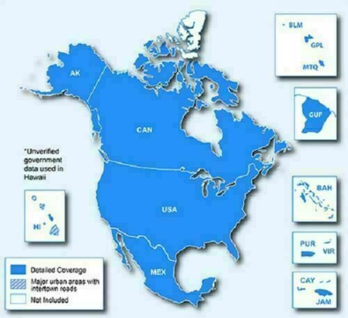 2023.20 North America map for Garmin Navigator (US+PR+CA+MX) GPS MicroSD