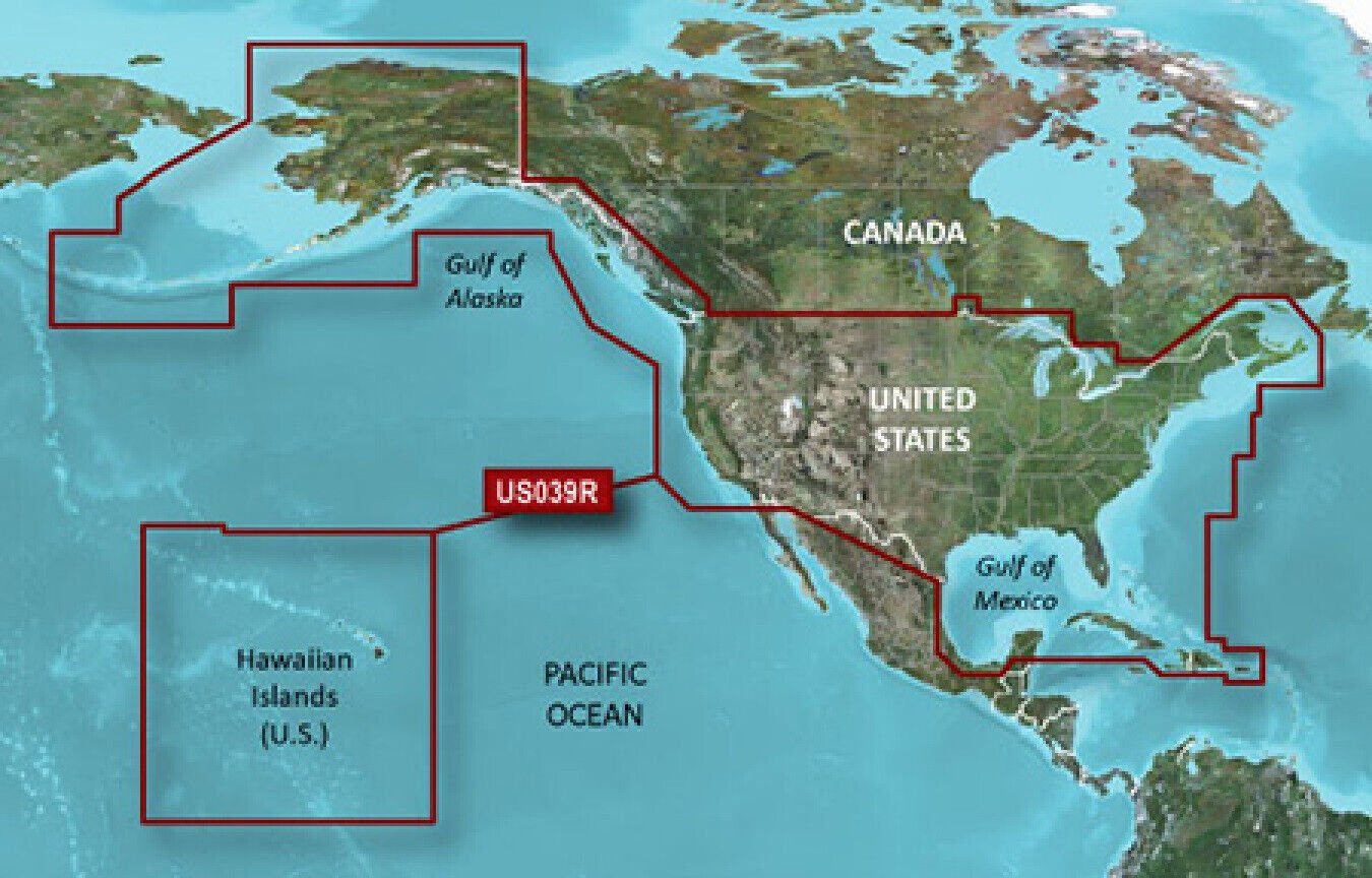 Bluechart g2  HXUS039R USA Coastal Chart microSD/SD map card for compatible GPS