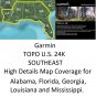 TOPO US 24K Southeast microSD / SD Map Card covers LA, MS, AL, GA, FL