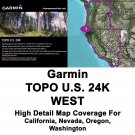 GARMIN TOPO U.S. 24K - WEST MAP Micro SD CARD -  010-C0949-00