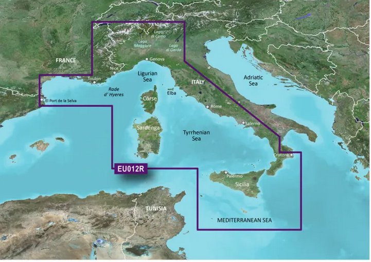 Garmin BlueChart g3 Vision HD - VEU012R - Italy, West Coast - microSD/SD