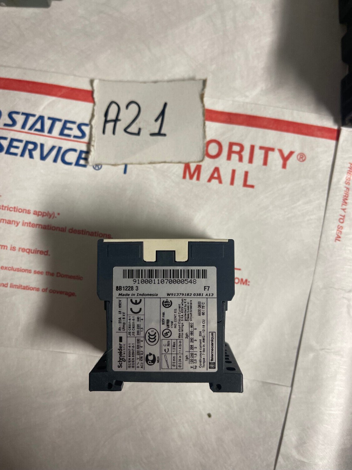 Schneider Electric 8B1228 Contactor  690V 20A