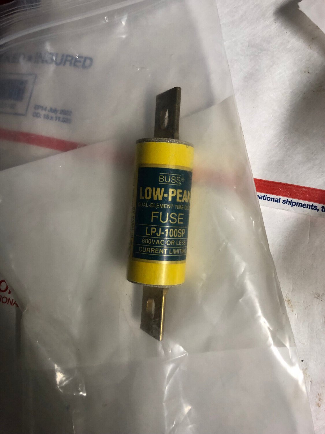 Cooper Bussmann Low-Peak Dual Element Time Delay Fuse LPJ-100SP 600V AC  100A