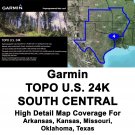 Garmin TOPO U.S. 24K SOUTH CENTRAL - Maps GPS Data Card USA Topographic Region
