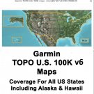 TOPO US 100K V.6 Garmin GPS Maps Full USA Coverage  incl AK/HI/PR -010-C1098-00