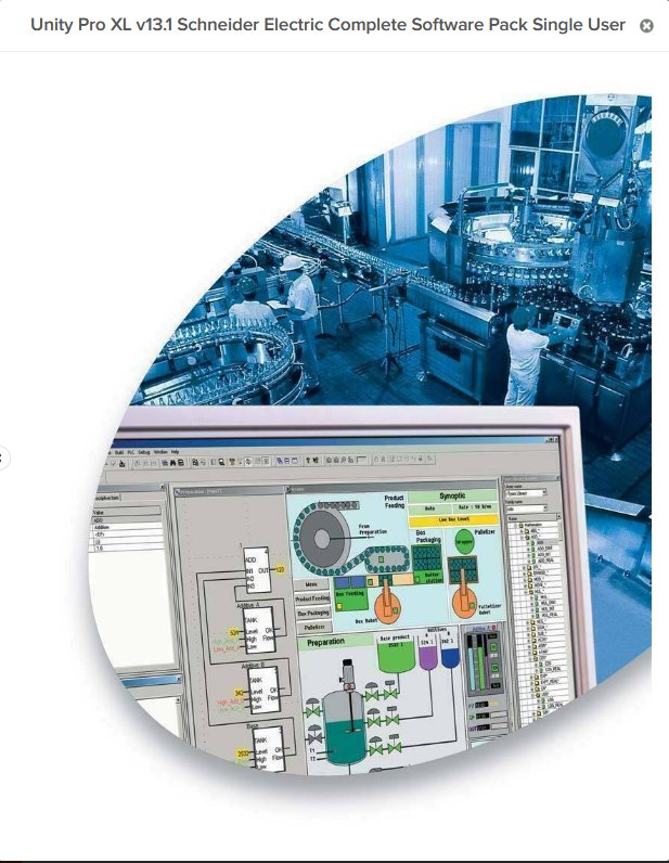 Unity Pro XL v13.1 Schneider Electric : Complete Software Pack Single User