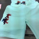 Troll Shorts outfit with tutu and headband