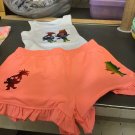 Troll Shorts outfit with tutu and headband