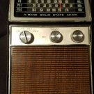 WORKING VINTANGE Browni Solid State AM-FM-PB1-PB2 4 BAND AC.DC Portable Radio