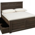 Ashley Juararo Full Panel Bed with Underbed Storage from Jordan's Furniture