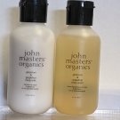 JOHN MASTERS Organics BODY WASH & MILK SET Geranium & Grapefruit (2oz each)
