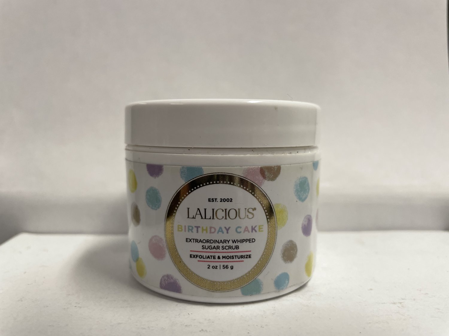 Lalicious Birthday Cake Extraordinary Whipped Sugar Scrub 2 oz/56 g New