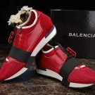BALENCIAGA LEATHER SHOES FOR MEN AND WOMEN SNEAKERS BASKETBALL SHOES