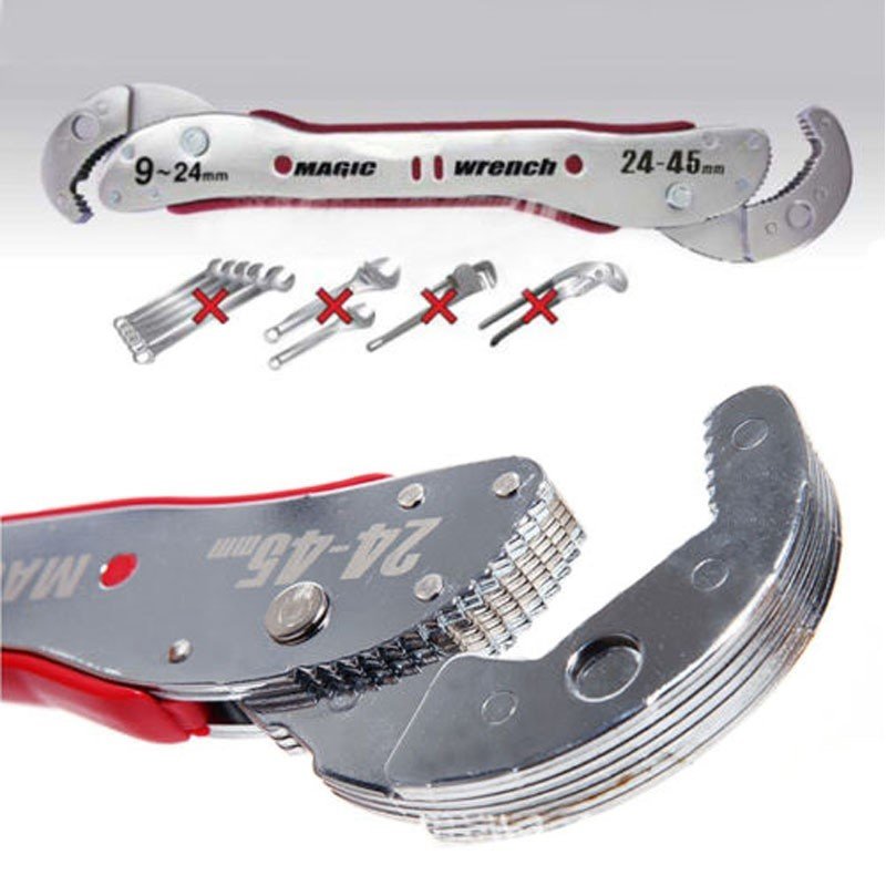 MYLB Adjustable Magic Key Multi-purpose Wrench 9-45 mm Universal Hand Tool Quick Snapping