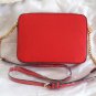 Designer handbag medium rose red khaki female fashion leather pu bag shoulder bag