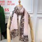 Leopard print silk scarf