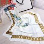 Double C printing street fashion silk scarf