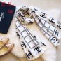 gucciDouble C fashion retro printed silk scarf 3 colors