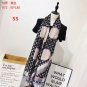 Pink gold fashion retro print silk scarf 3 colors