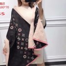 LV fashion beauty seasons cashmere scarf brand letter flower design scarf shawl