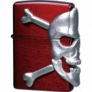 Limited Edition Red Skull & Crossbones Zippo  Lighter FREE INTERNATIONAL SHIPPING