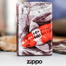 5 Sided Graffiti Lucky Koi Fish Matte Zippo Lighter FREE INTERNATIONAL SHIPPING