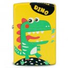 Rare Multi Sided Japanes Yellow Dino Zippo Lighter FREE INTERNATIONAL SHIPPING