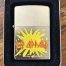 Def Leppard Zippo Lighter Pre-Production 2008 (Yellow Version) - Rare Free Shipping