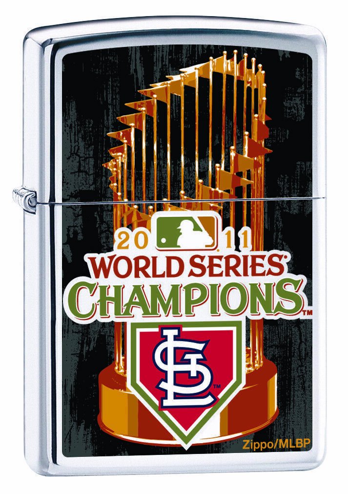 Rare Retired Zippo Lighter 2011 World Series St Louis Cardinals Free Shipping