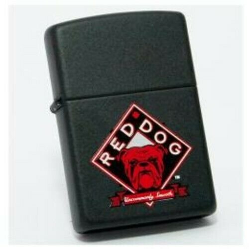 Retired 1994 Black Red Dog Beer  Zippo Lighter Free Shipping