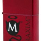 Retired Rare 2006 Candy Apple Red Maxim Zippo Lighter W/Butane Torch Insert