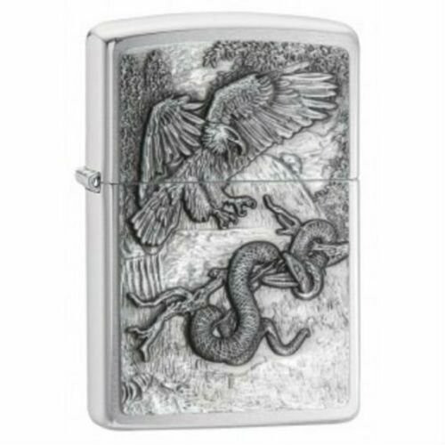Stunning Bald Eagle vs Snake Icon Zippo Lighter Free Shipping