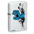 Zippo Lighter: Screaming Hand, Santa Cruz Skateboards - White Matte Free U.S. Shipping Zippo Lighter: Screaming Hand, Santa Cruz Skateboards - White Matte Free U.S. Shipping