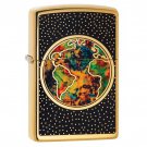 Zippo Lighter: Planet Earth, Fusion - High Polish Brass Free US Shipping