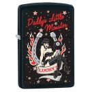 Zippo Lighter: Daddys Little Monster, Pin-Up Girl - Black Matte Free U.S.Shipping Zippo Lighter: Daddys Little Monster, Pin-Up Girl - Black Matte Free U.S.Shipping