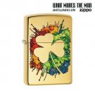 Zippo Lighter: Fusion Lucky Shamrock - High Polish Brass Free U.S. Shipping