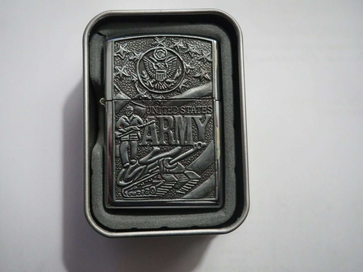 Pin Drop-Yin and Yang Design, Satin Chrome Finish Zippo Lighter Free U.S. Shipping