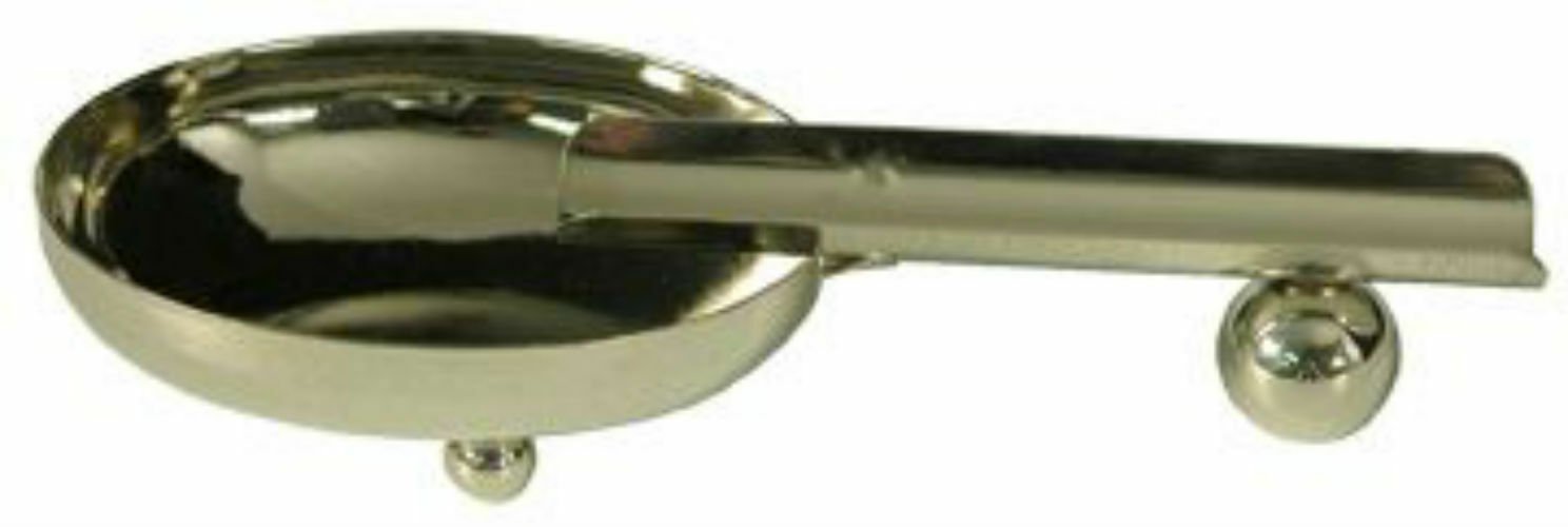 Single cigar polished stainless steel ashtray FREE U.S. Shipping