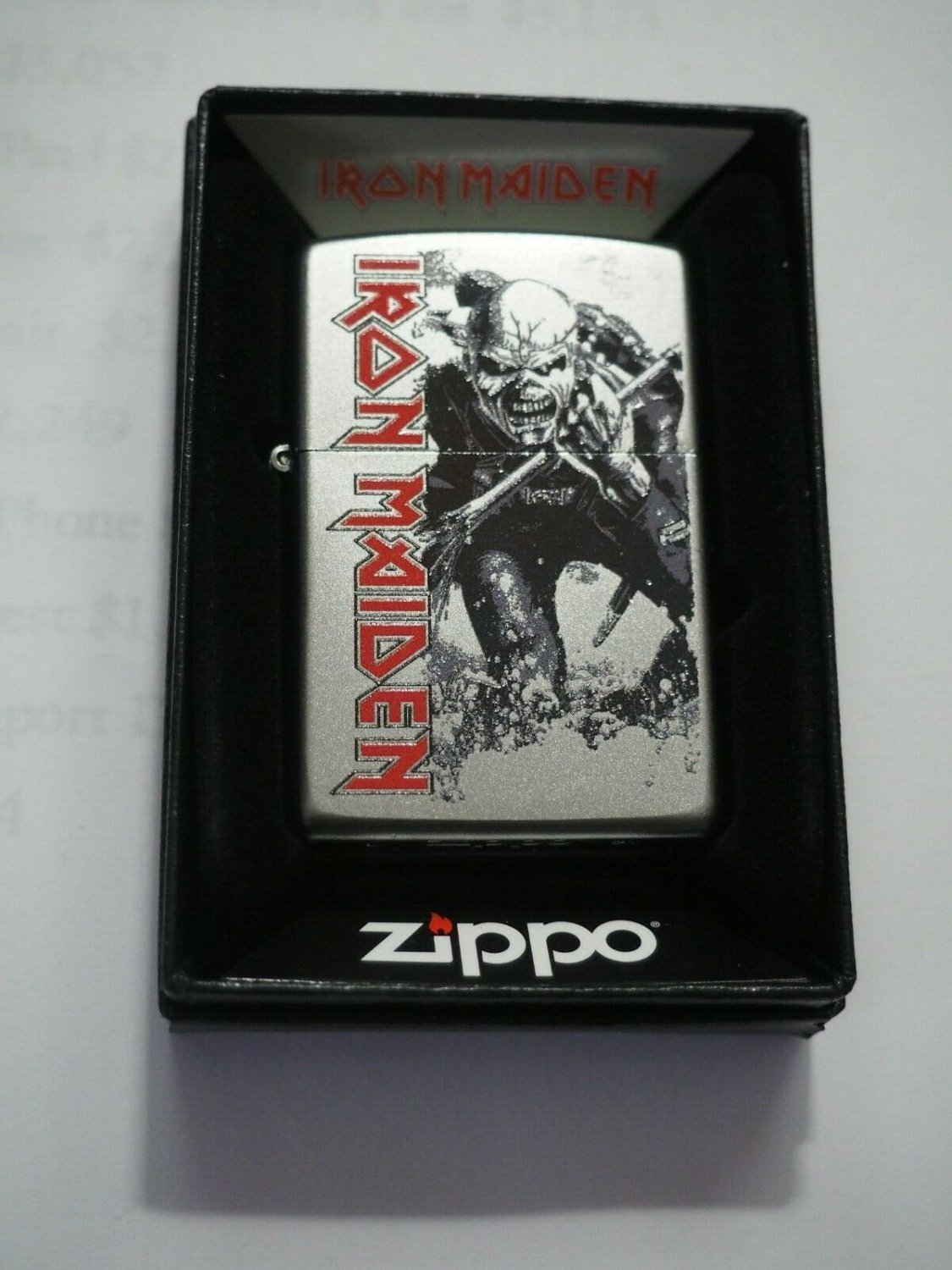 Way Cool Amazing Iron Maiden Zippo Lighter Free U.S. Shipping