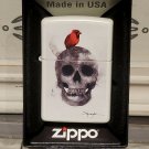 Spazuk Skull & Cardinal Zippo Lighter Free U.S. Shipping