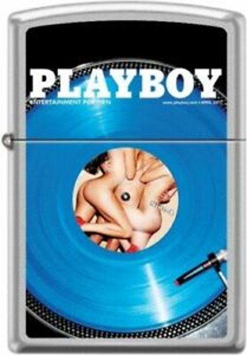 Playboy April 2013 Cover Satin Chrome Zippo Lighter Free U.S. Shipping