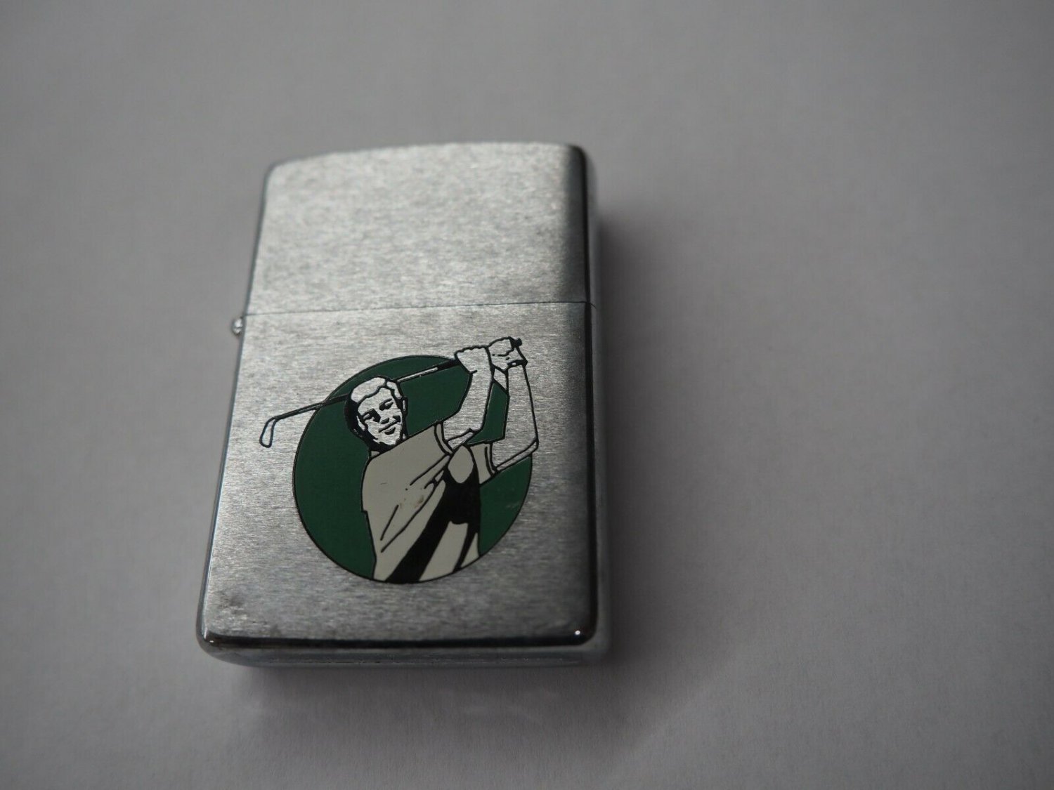 Rare 1992 Collectable Golfer Zippo Lighter Free U.S. Shipping