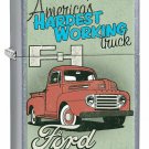Street Chrome Ford Hardest Working Truck Zippo Lighter Free U.S. Shipping