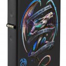 Zippo Lighter: Anne Stokes Mythical Dragon and Banner - Black Matte Free U.S. Shipping
